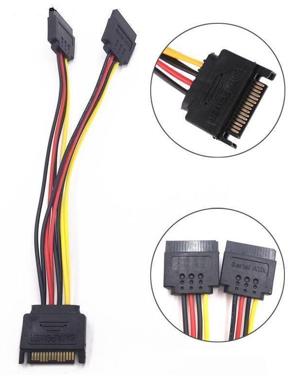 SATA電源ケーブル 延長・増設ケーブル 二股ケーブル 20cm拍卖