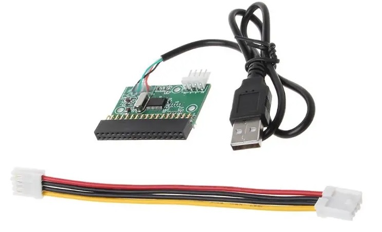 内蔵用3.5inch FDドライブを外付けUSBに変換するアダプター FDD USB変換ケーブル フロッピーディスクドライブ拍卖