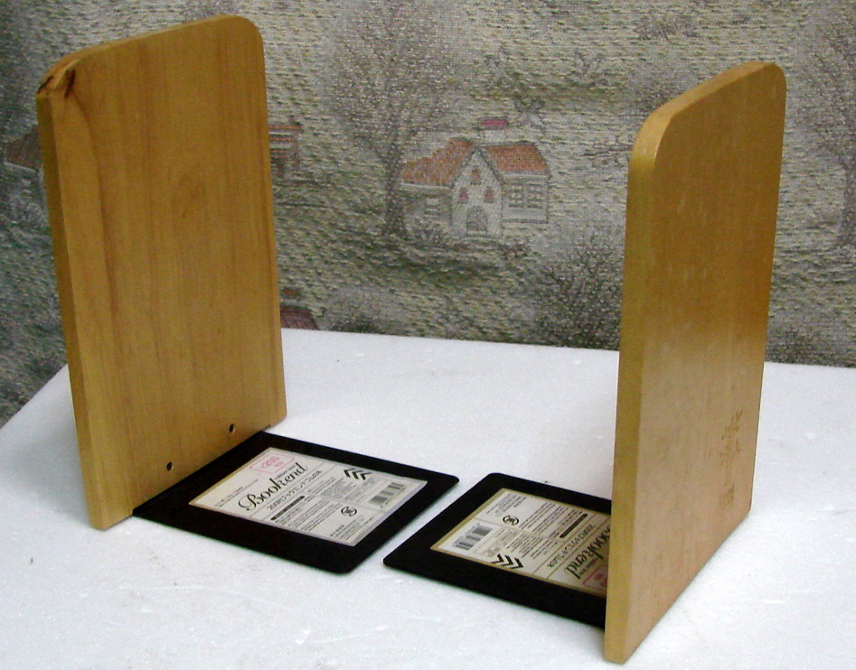 ゆうパケットポストの限界に挑戦 ゴムの木のブックエンド 2個セット拍卖