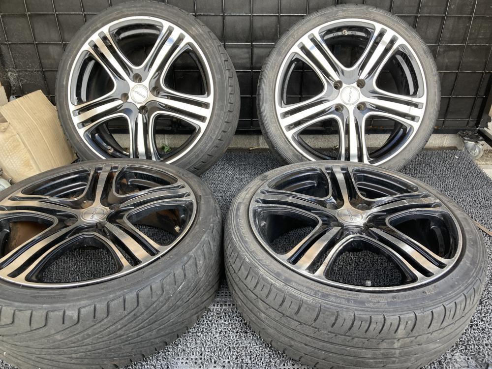 LEGZAS 205/40R17 リム径17(F/R) リム幅7J(F/R) オフセット45(F/R) PCD100(F/R) 4H ハブ径6.6(F/R)拍卖