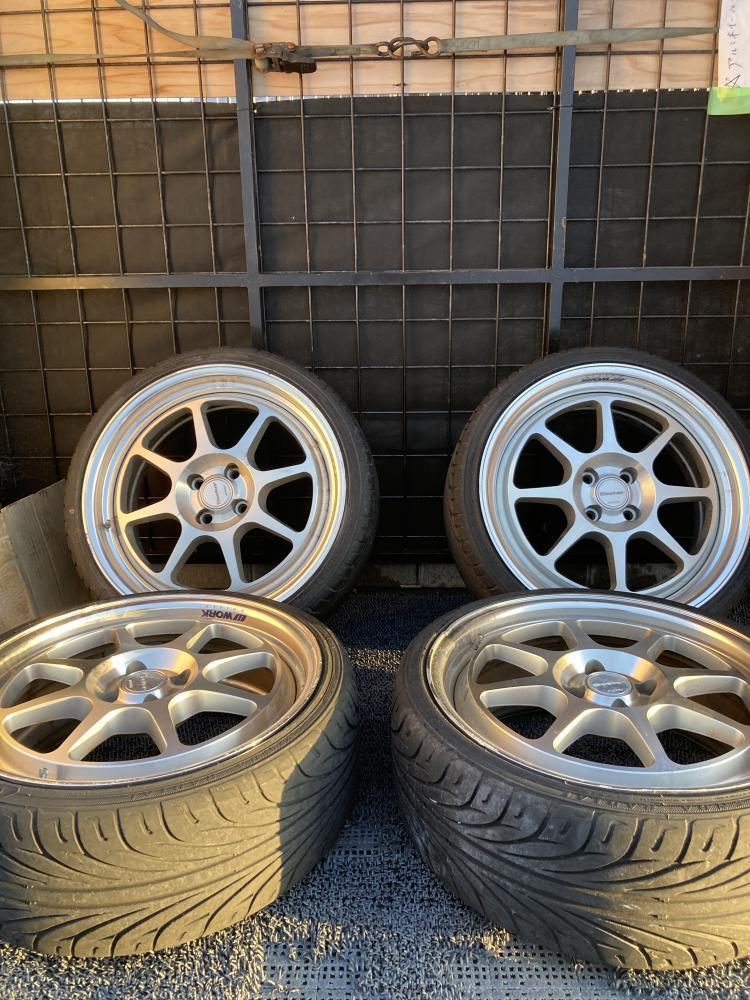 WORK Seeker EX 205/35R18 リム径18(F/R) リム幅7.5J(F/R) オフセット42(F/R) PCD100(F/R) 4H ハブ径5.6(F/R)拍卖