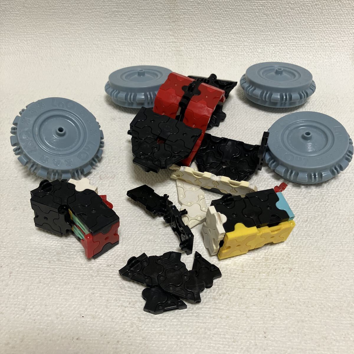 c142 60 ラキュー LaQ ジョイントパーツ ハマクロンパーツ タイヤ 色々 まとめて ヨシリツ 玩具 おもちゃ 組み立て プラスチック製 知育 拍卖