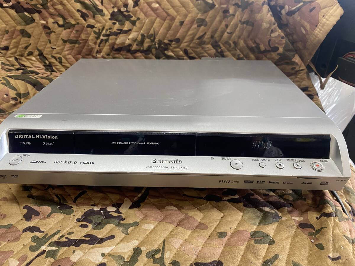 J7922 Panasonic パナソニック DIGA DVDレコーダー DMR-EX150 通電確認OK拍卖