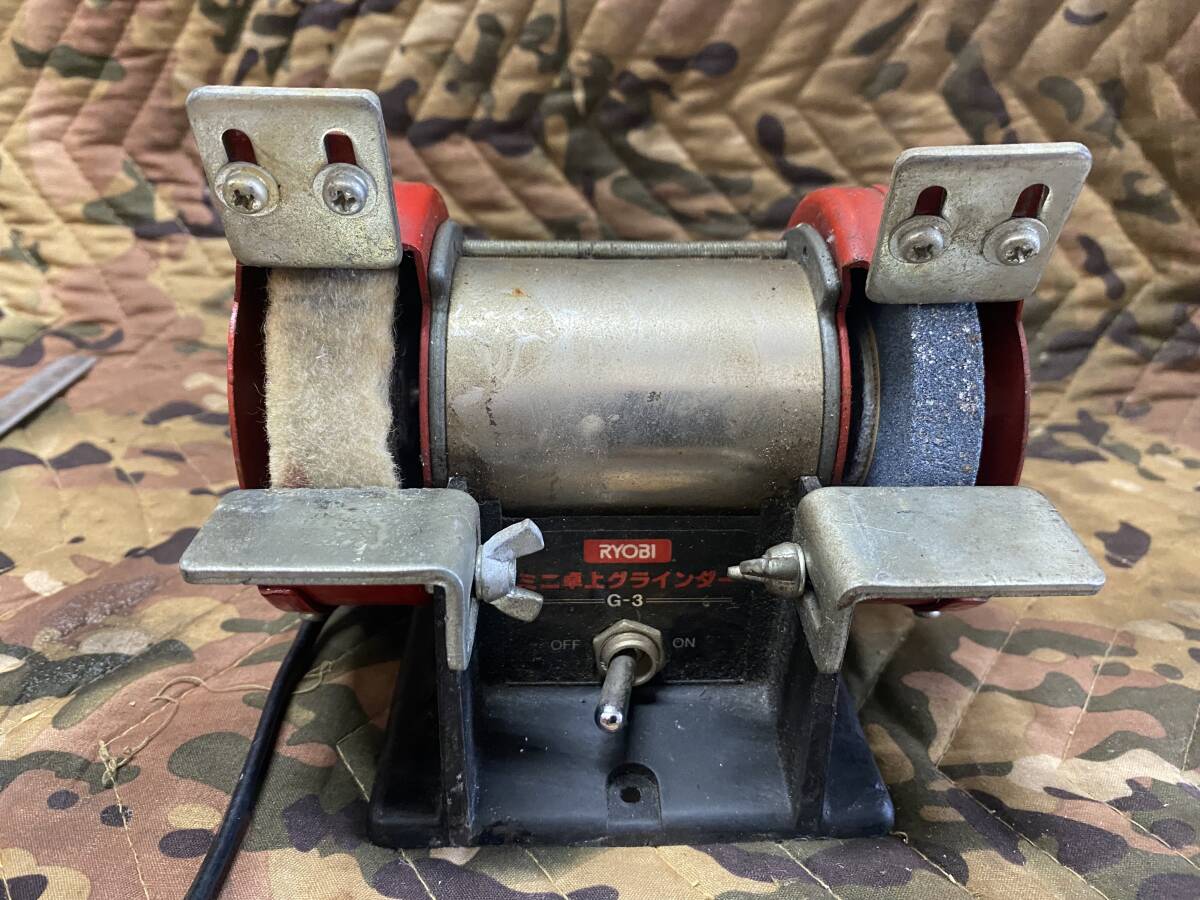 J7235 RYOBI ミニ卓上 グラインダ G-3 リョービ 拍卖