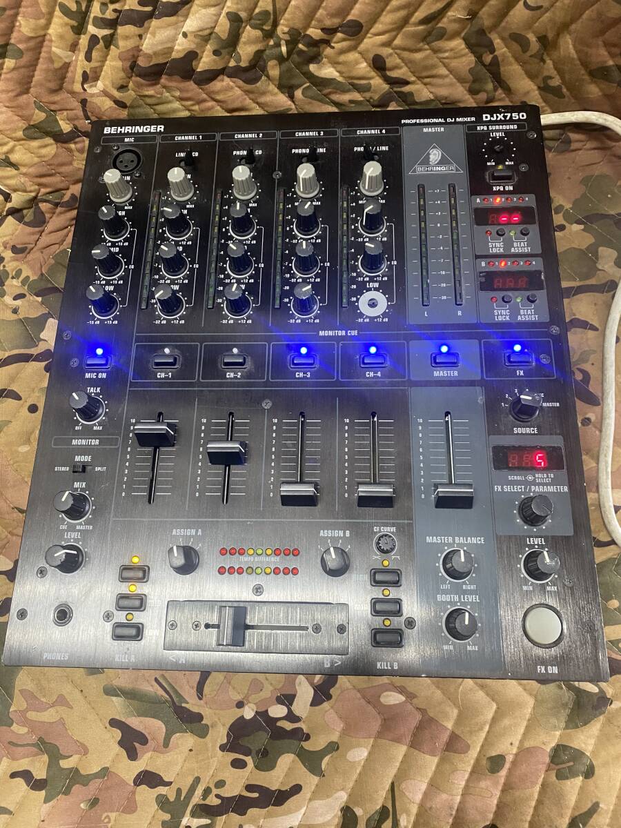 J7252 ベリンガー DJミキサー BPMカウンター 5ch エフェクト DJX750 拍卖