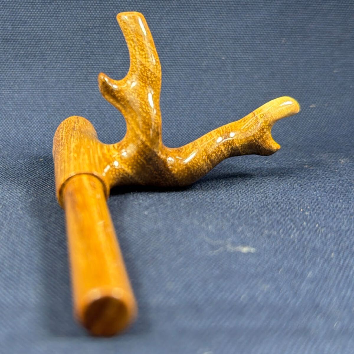 ★槐木★ヘラブナ 竿受 天然木竿枕 へら用品 眼鏡型 ヘラブナ竿受け拍卖