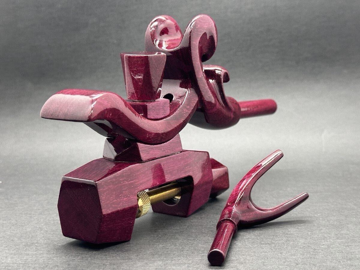 パープルハート 万力 弓型 中型 工房モデル 未使用品 画像は参考用拍卖
