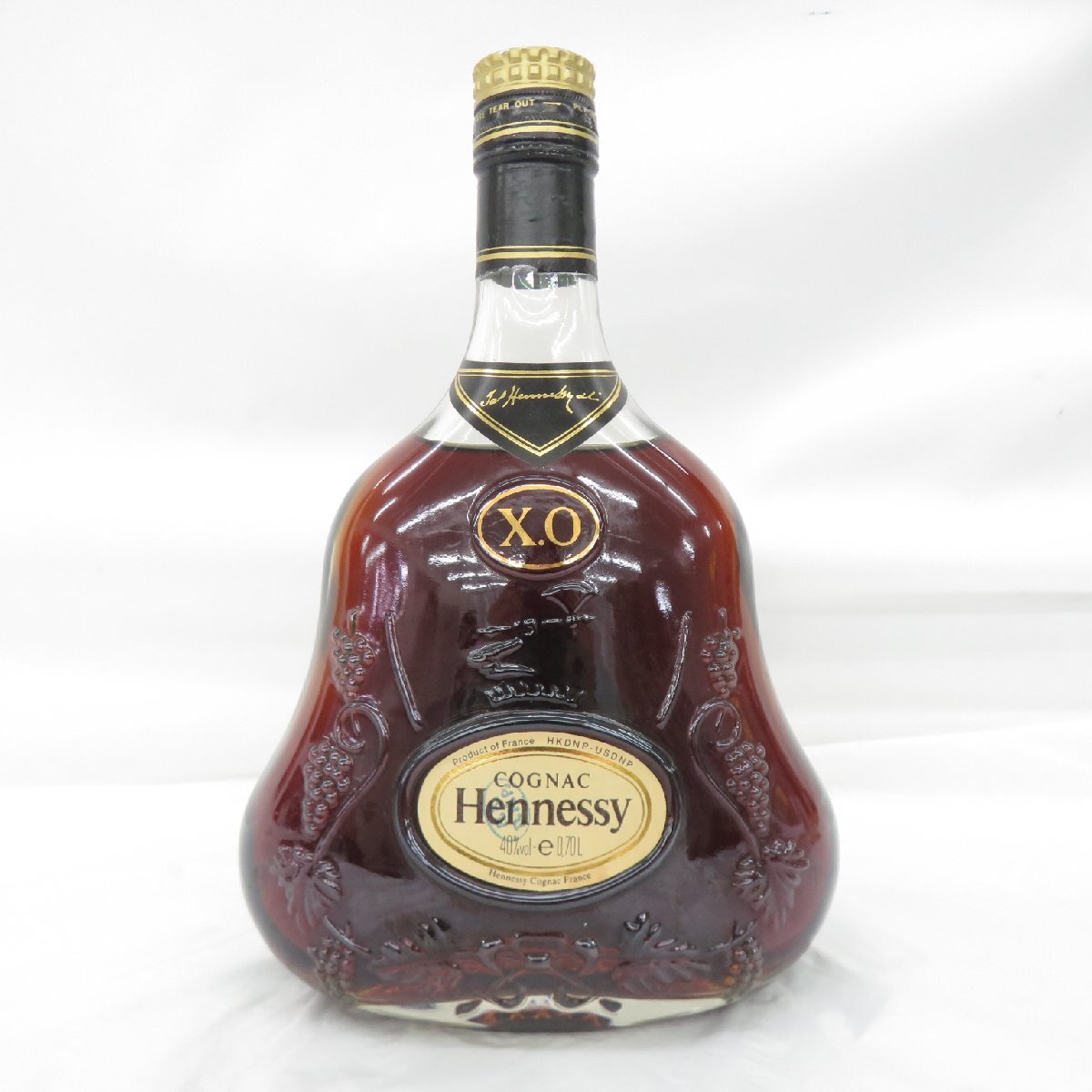 【未開栓】Hennessy ヘネシー XO 金キャップ クリアボトル ブランデー 700ml 40% 11978703 1125拍卖