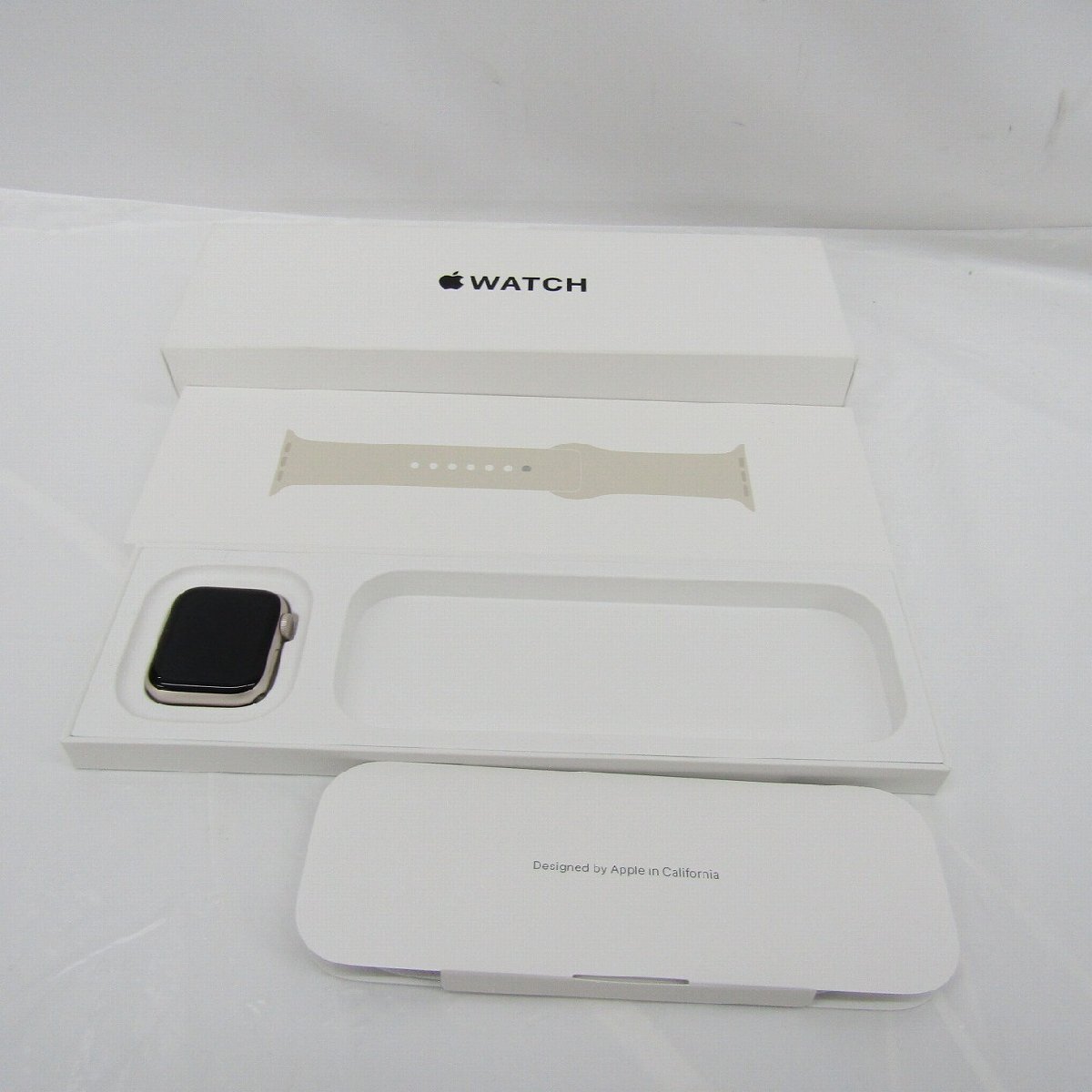 【美品】Apple Watch アップルウォッチ SE 3 GPSモデル 40mm MEH34J/A スターライトアルミ+スポーツバンド S/M 11980273 1126拍卖