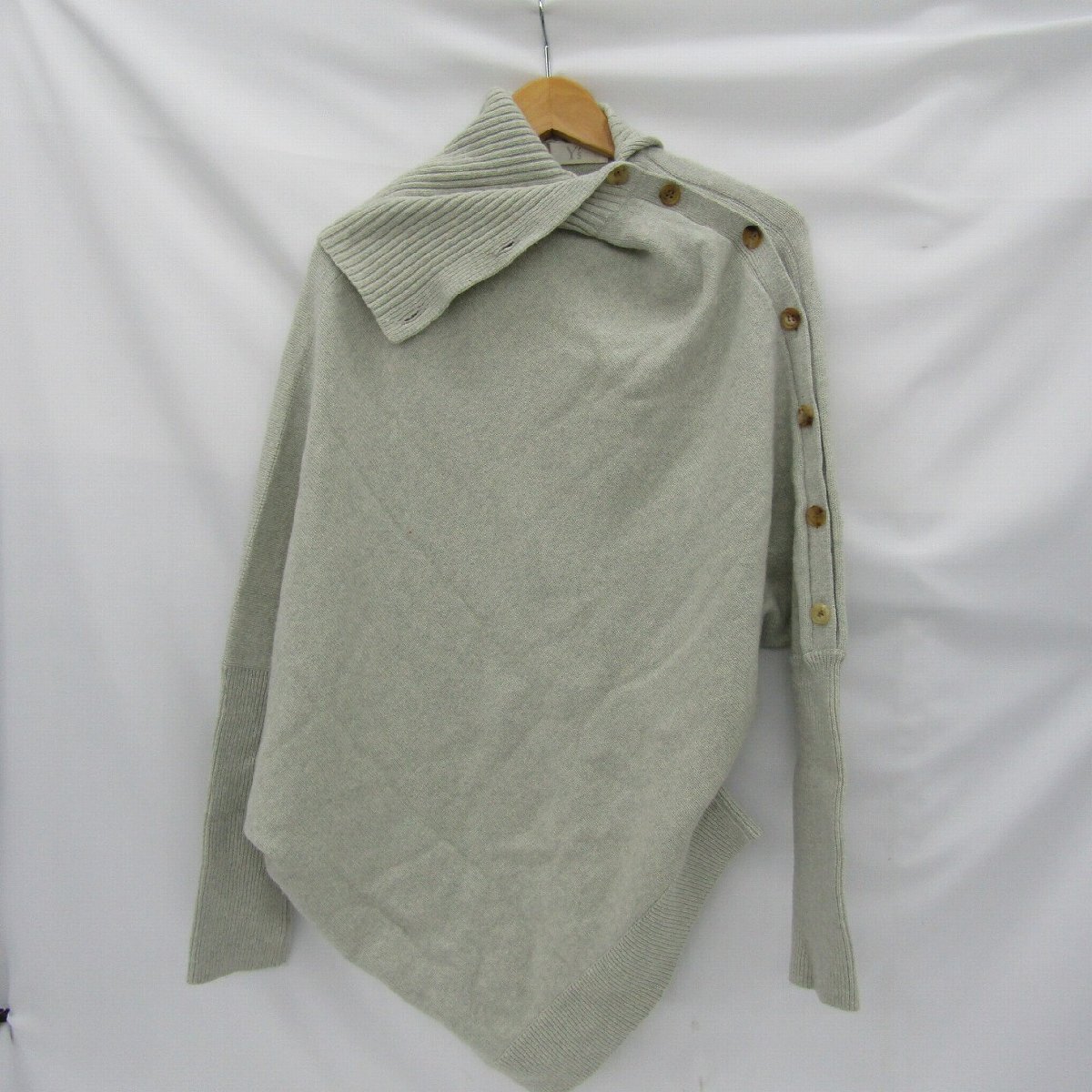 【中古品】Ys Yohji Yamamoto ヨウジヤマモト 1993A/W 90s スクエアシルエット ニット セーター 白 サイズ:2 アーカイブ 722103534 1126拍卖