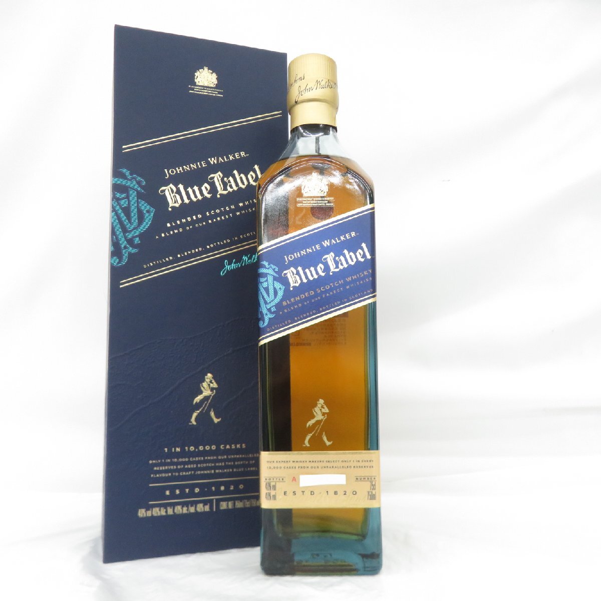 【未開栓】Johnnie Walker ジョニーウォーカー ブルーラベル ウイスキー 750ml 40% 箱付 11979615 1126拍卖
