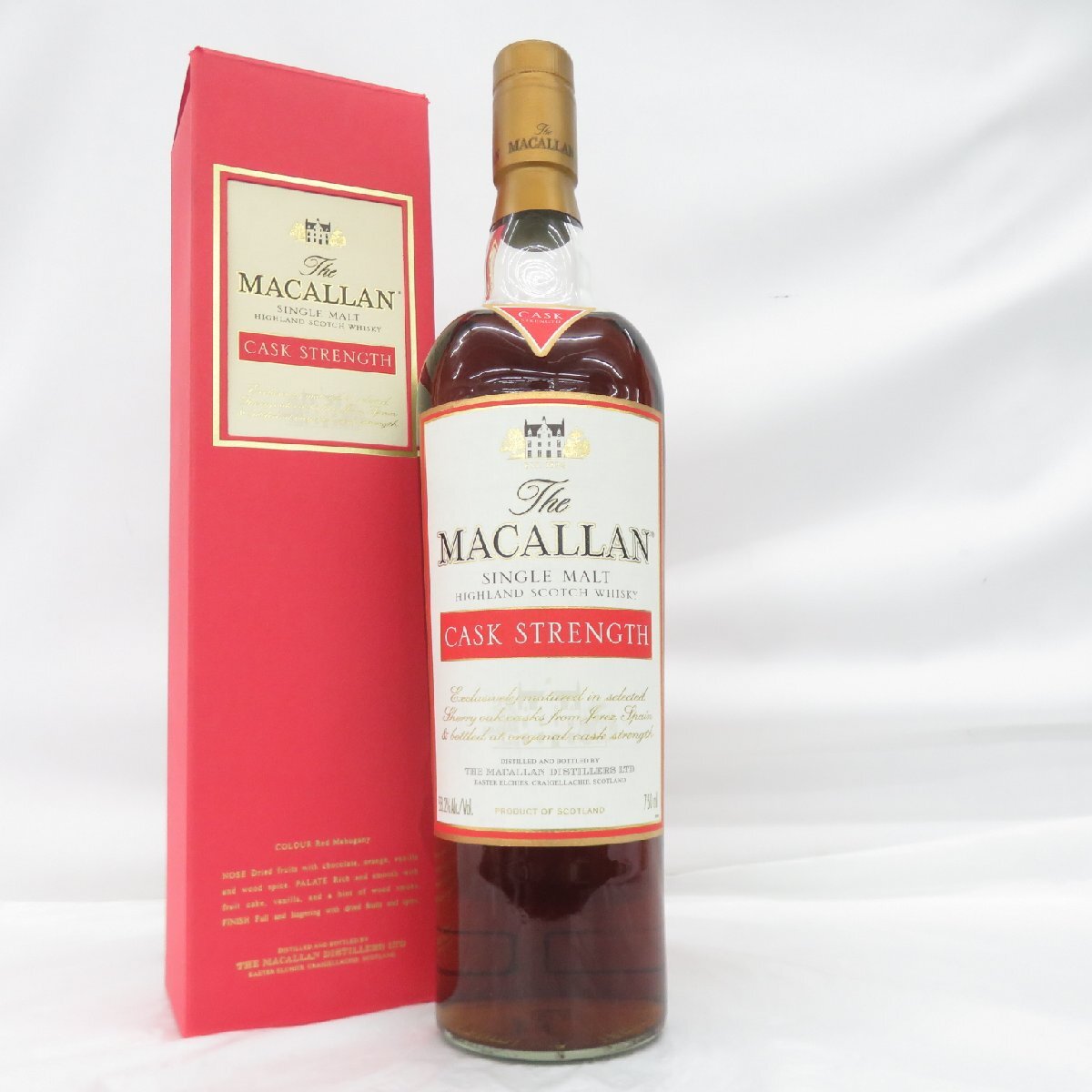 【未開栓】The MACALLAN ザ・マッカラン カスクストレングス ウイスキー 750ml 58.2% 箱付 11978520 1126拍卖