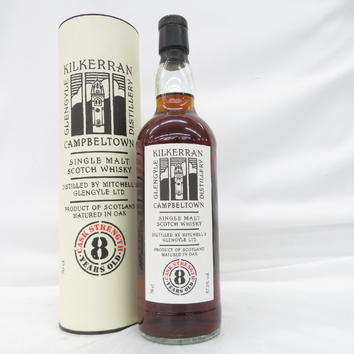 【未開栓】グレンガイル キルケラン 8年 カスクストレングス キャンベルタウン シングルモルト 700ml 57.1% 箱付 11980154 1127拍卖