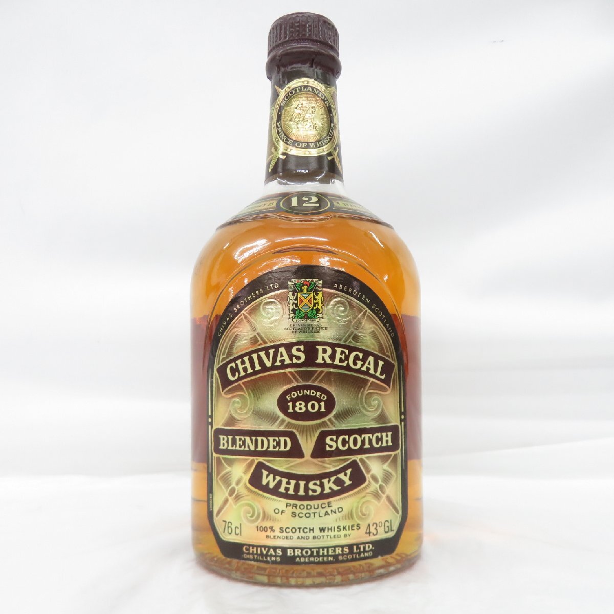 1円~【未開栓】CHIVAS REGAL シーバスリーガル 12年 ウイスキー 760ml 43% 11971475 1127拍卖