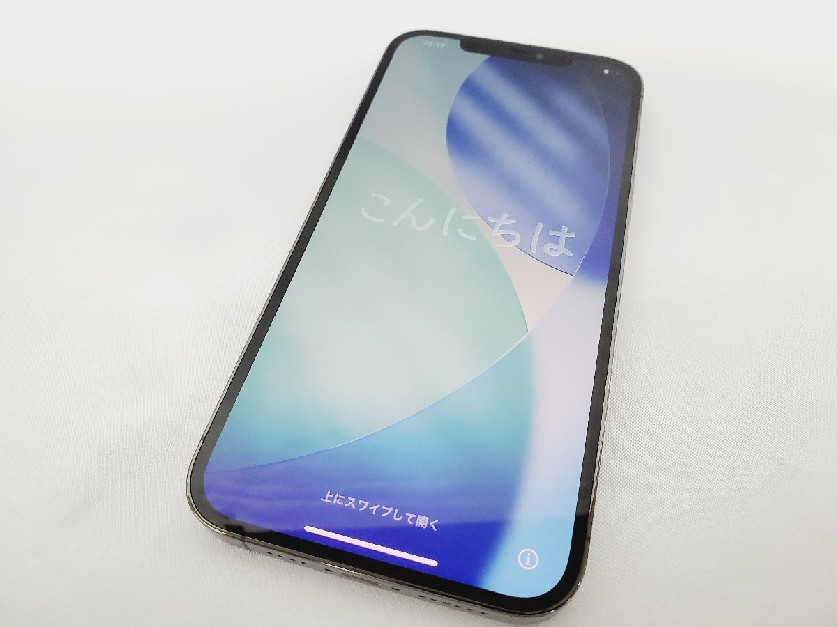 【美品】SoftBank スマートフォン Apple iPhone 12Pro Max 128GB MGCU3J/A グラファイト 判定○ ※SIMロック解除済 11962750 1126拍卖