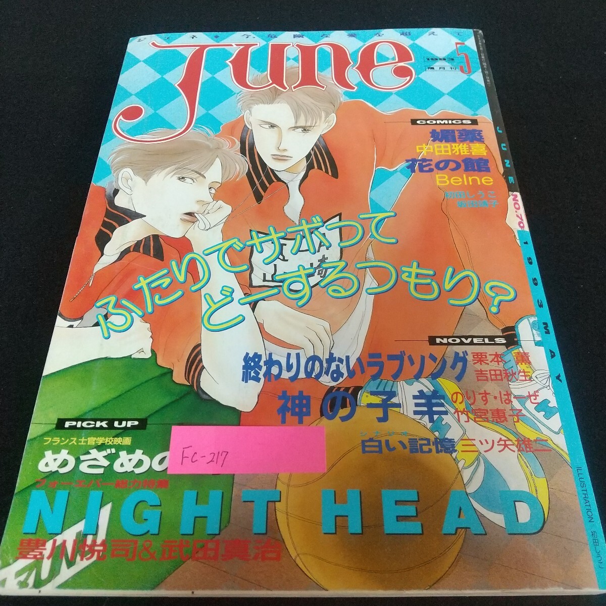 Fc-217/June 媚薬 中田雅喜 花の館 Belne終わりのないラブソング 栗本薫 吉田秋生 神の子羊 のりす・はーぜ 竹宮恵子/L7/71110拍卖