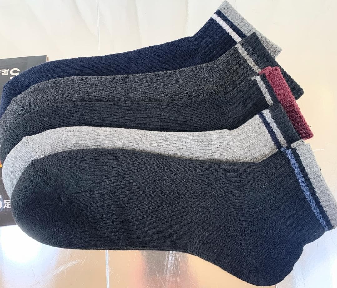 5足セット 靴下ソックス 安売 25-27cm お買い得 メンズ 男子 通勤通学拍卖