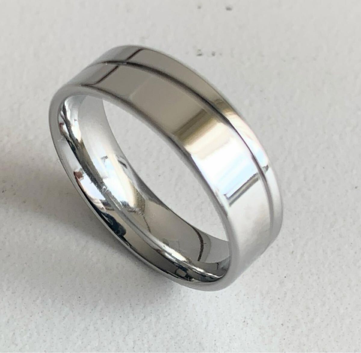 新品未使用 シルバーステンレスリング 指輪 19号拍卖