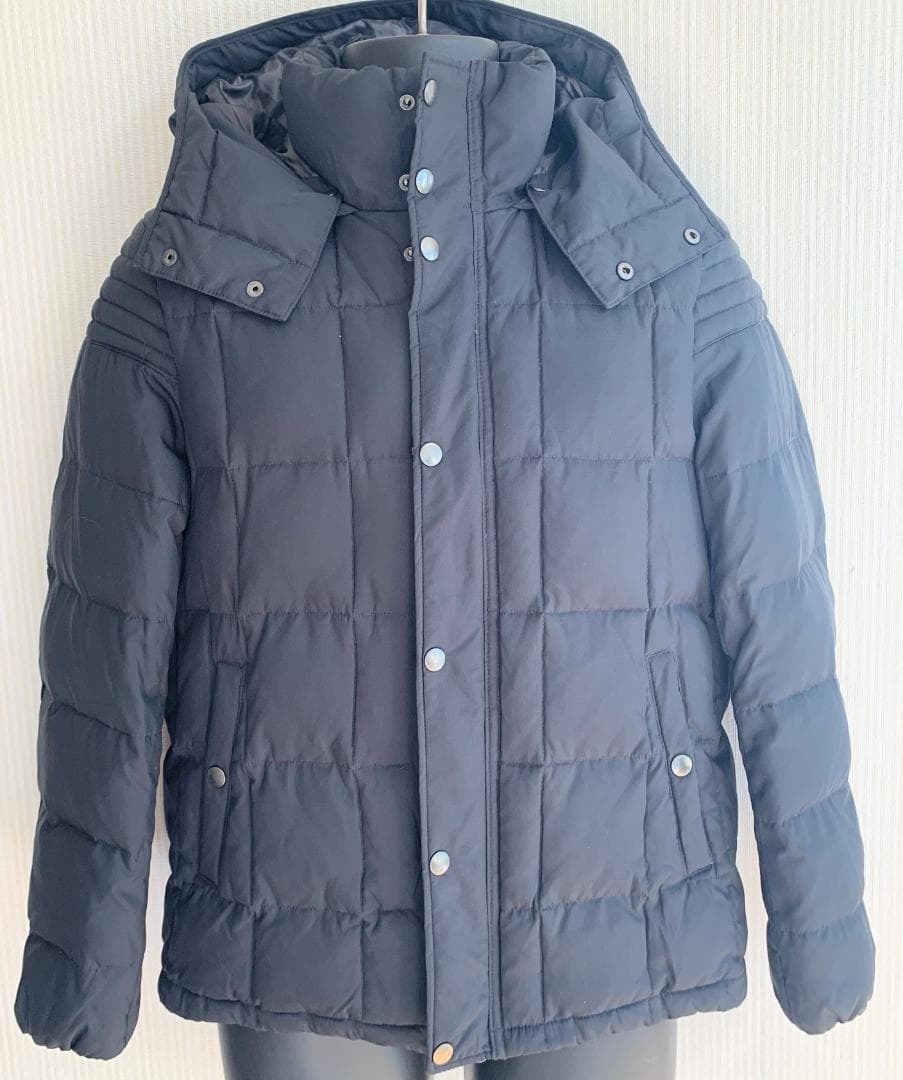 古着美品 ダウンジャケットnano universe ナノユニバース M 黒拍卖