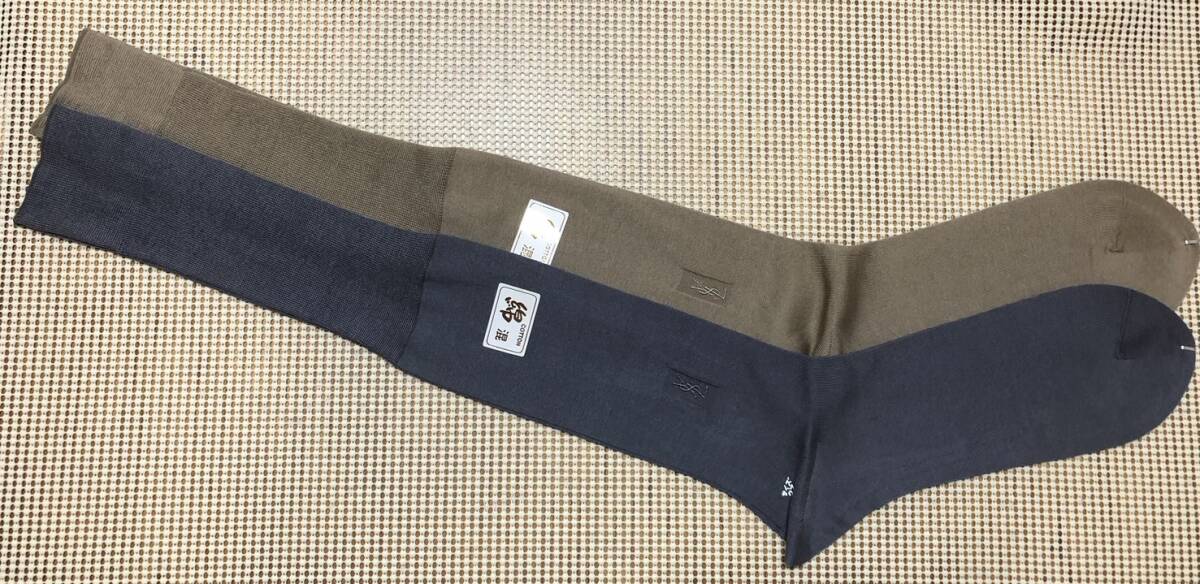 紳士用 日本製 イヴサンローラン ロングホーズソックス ビジネスソックス 2足セット拍卖