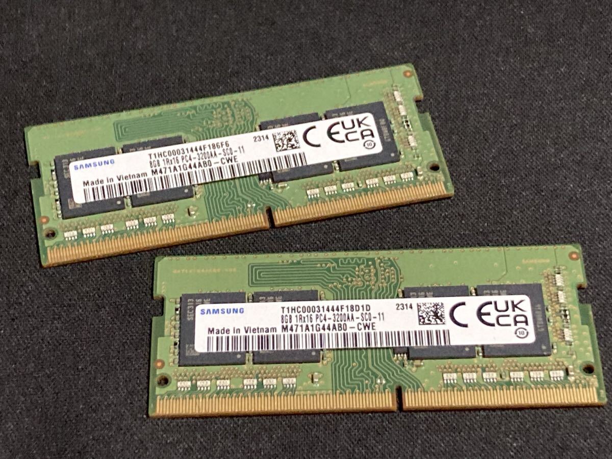 63) ジャンク まとめ売り SAMSUNG 中古 16GB メモリ ノートPC 【8G×2】 サムスン ノートパソコン用メモリ SAMSUNG Samsung拍卖