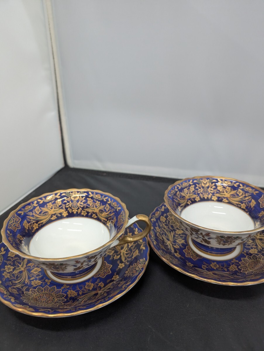 エクレクティックカイカイ Eclectique Kai Kai カップ&ソーサー ペア 2客 金彩 洋食器 カップ ソーサー ティーカップ拍卖