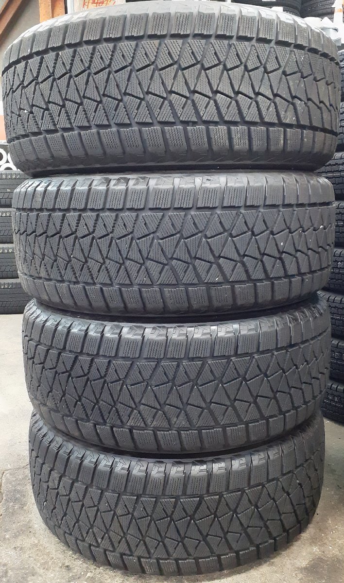 上パF9403■255/55R18 109Q 4本 BRIDGESTONE BLIZZAK DM-V2 送料無料 スタッドレス 7~8分山位 RZ GLE X5 トゥアレグ Q5 .拍卖