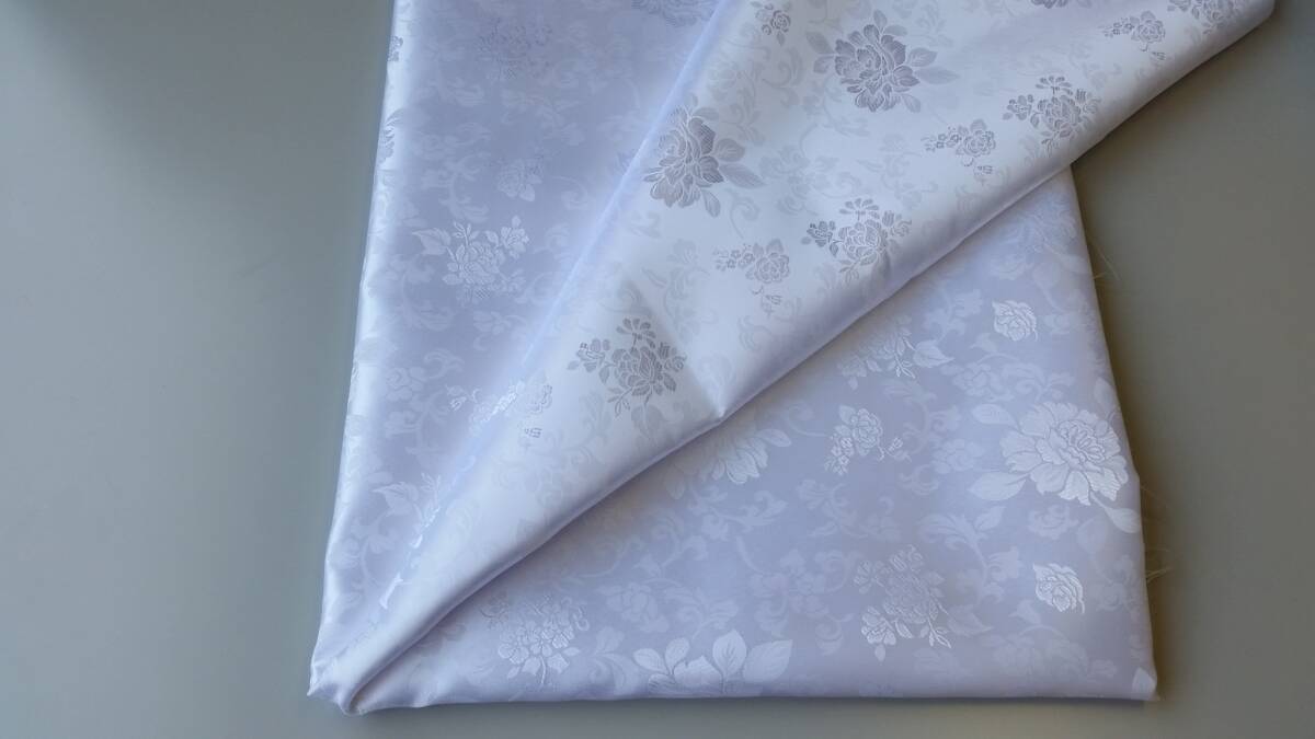 韓国布(チマチョゴリ)ハギレ タン 白色 P SILK100% まとめて決済&配送可拍卖