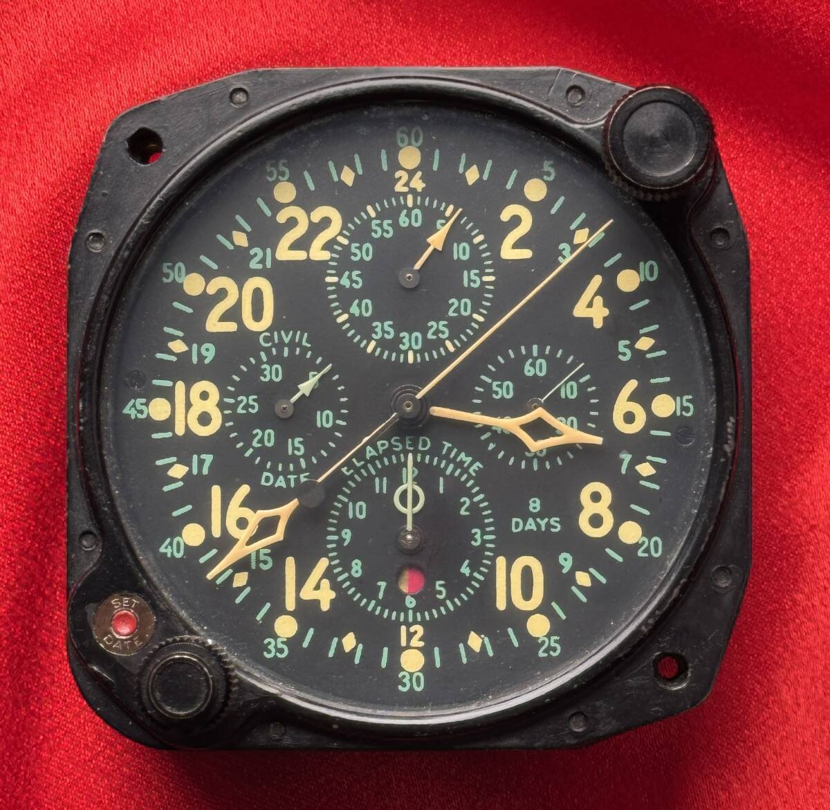 【市】ELGIN NATIONAL WATCH 37500 コクピットクロック拍卖