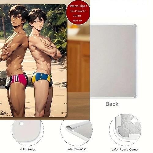 SPLASH-FRUITs19チーム!! 部室の壁■競パン!! ビーチボーイs□鉄製壁掛=プレート拍卖