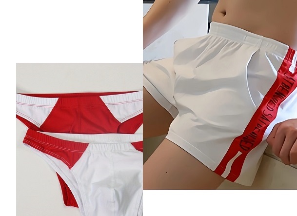 SPLASH-FRUITs19チーム!! 2025 合宿風呂あがり【Mサイズ】赤&白■ボクサー&Vブリーフ!!!!拍卖