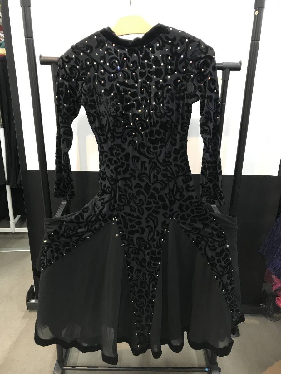 ダンス衣装 社交ダンス用 ブラック ドレス 現状品 中古品拍卖