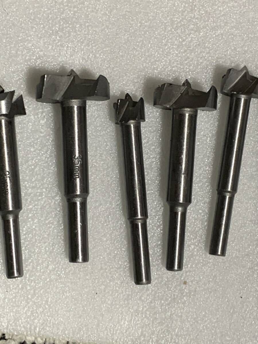 フォスナービット木工用ボアビット 5本セット ホールソー 15-35mm拍卖
