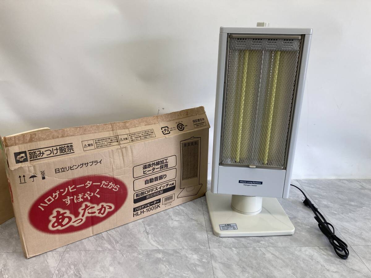 ☆☆【USED】日立 遠赤外線ヒーター HLK-1005K 冬物家電 電気ヒーター 通電動作OK 箱120サイズ拍卖