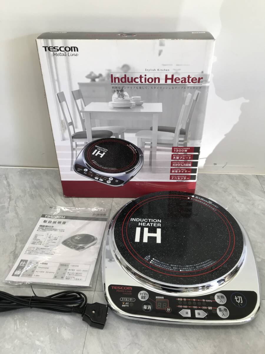 ☆★【USED】 TESCOM テスコム IH調理器 TIH202M 取説付 2010年製 調理器具 IH 家庭用 IHコンロ 箱100サイズ拍卖