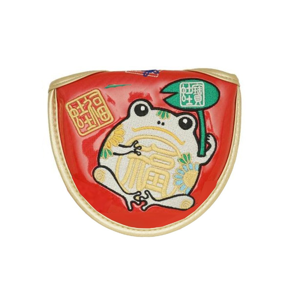 パターカバー マレットタイプ 福蛙 レッド PCM-207 【IR】拍卖