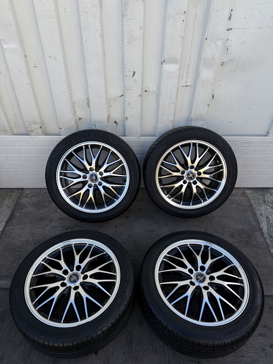 17インチアルミホイール 225/45ZR17 タイヤ付 4本セット PCD100 5穴 DW1381 トヨタ86 BRZ インプレッサ プリウス/レイクサス IS 拍卖