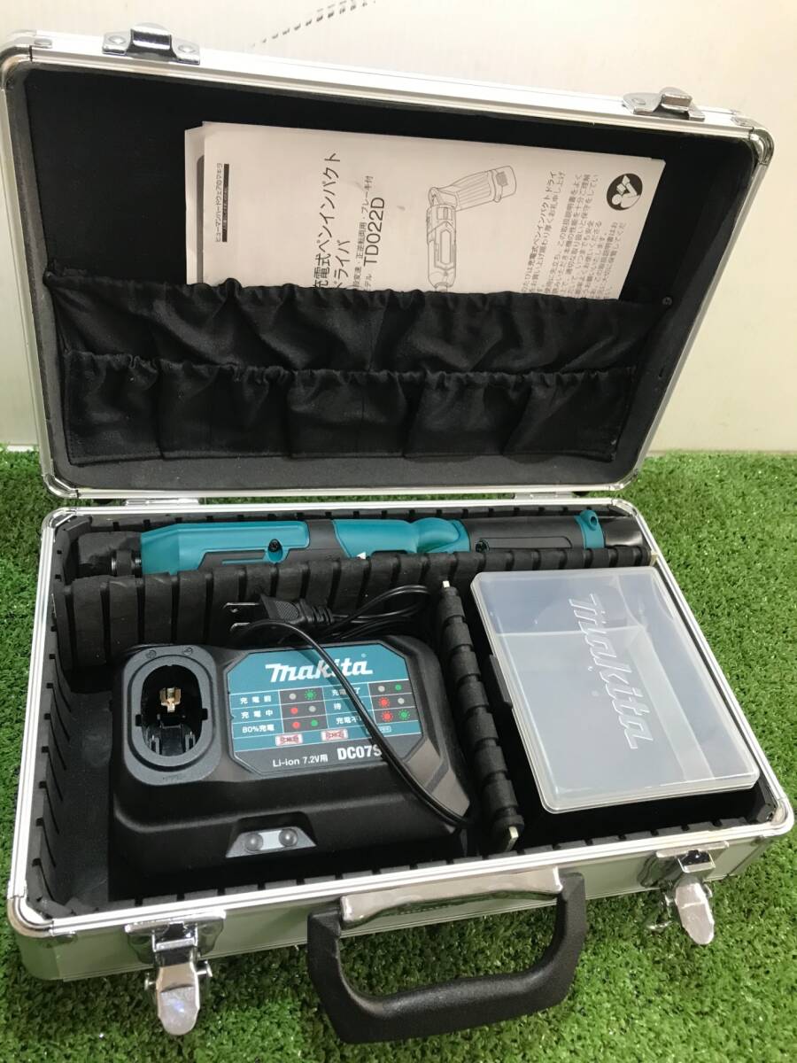 【未使用品】makita(マキタ) 7.2v充電式ペンインパクトドライバ 青(1.5Ahバッテリー×2・充電器付) TD022DSHX ITC0D78HN0TA拍卖