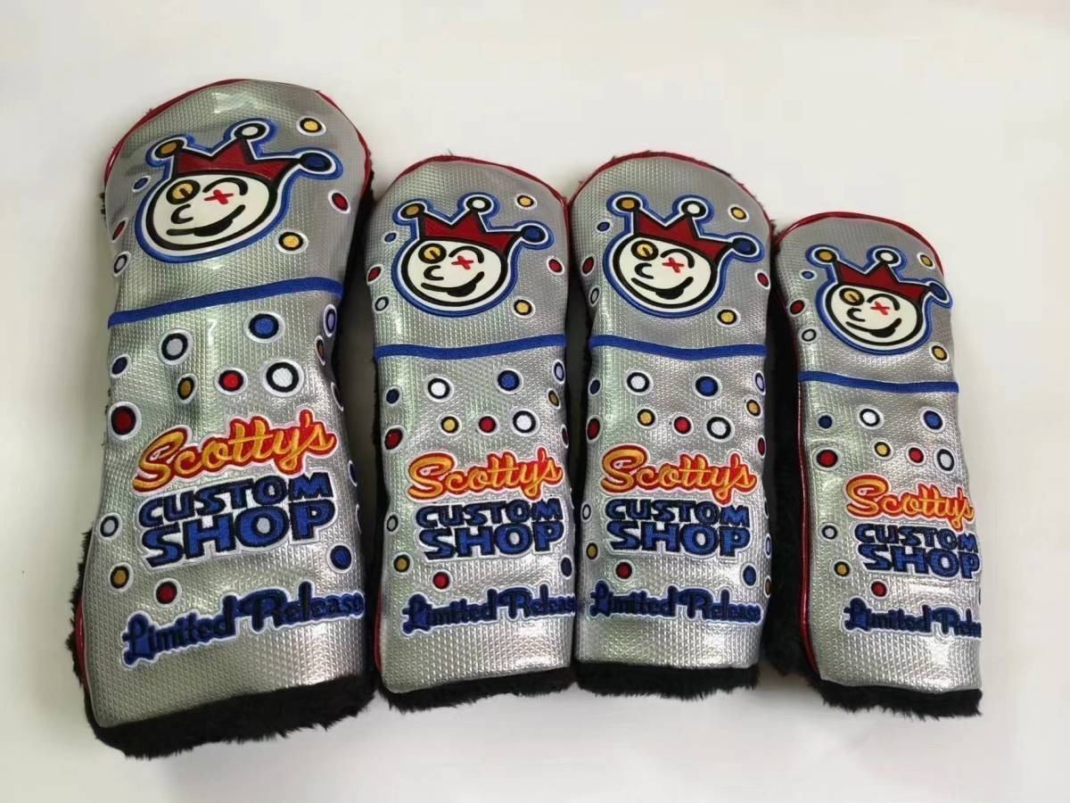 スコッティキャメロン★ウッド用カバー1W・3W・5W ・UT・ 4点セット★Clown 銀拍卖