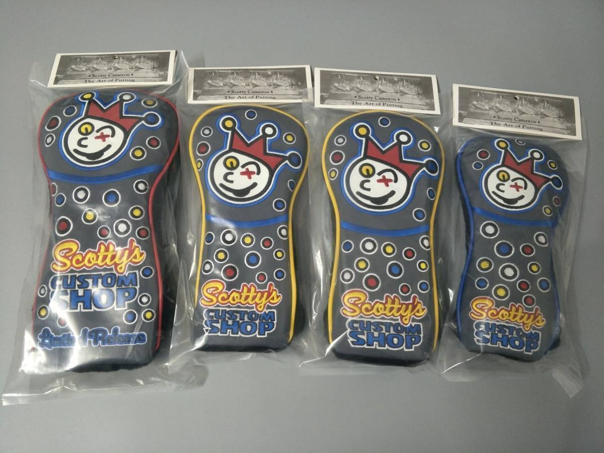 スコッティキャメロン★ウッド用カバー1W・3W・5W・ UT・ 4点セット★Clown(UP)拍卖