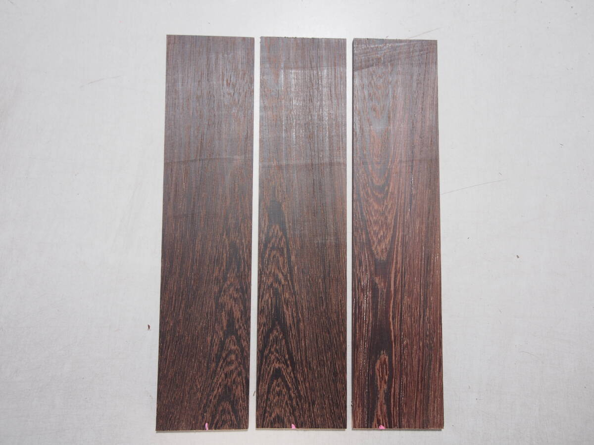 紫タガヤサンの薄板 3枚 No.6 290×65×6ミリ拍卖