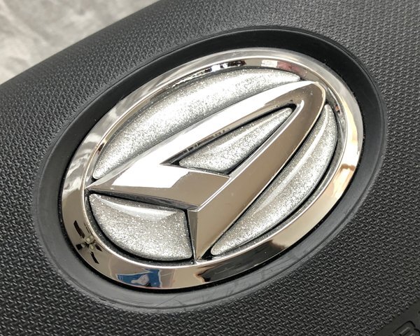 ダイハツ ステアリング エンブレムシート メタリックシルバー ハンドル用 SDH-D01 樹脂盛立体3D加工 ZEROWIN拍卖