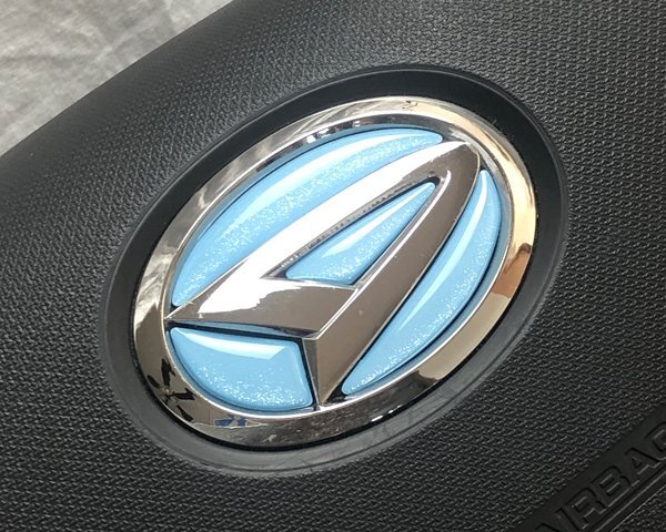 ダイハツ ステアリング エンブレムシート メタリックスカイブルー ハンドル用 SDH-D01 樹脂盛立体3D加工 ZEROWIN拍卖