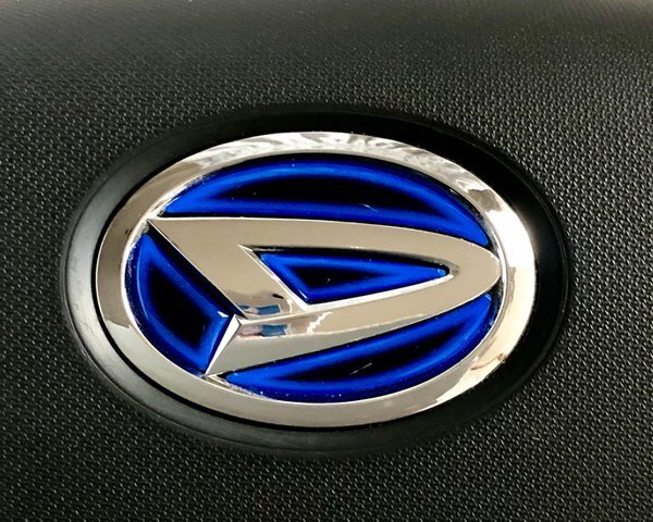 ダイハツ アトレー S700V.710V ステアリング エンブレムシート ヒートブルー ハンドル用 SDH-D01 樹脂盛立体3D加工 ZEROWIN拍卖