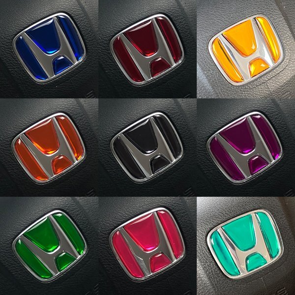 ホンダ ステップワゴン RP1.2.3.4 ステアリング エンブレムシート メッキ SDH-H01 樹脂盛立体3D加工 ハンドル ZEROWIN HONDA拍卖