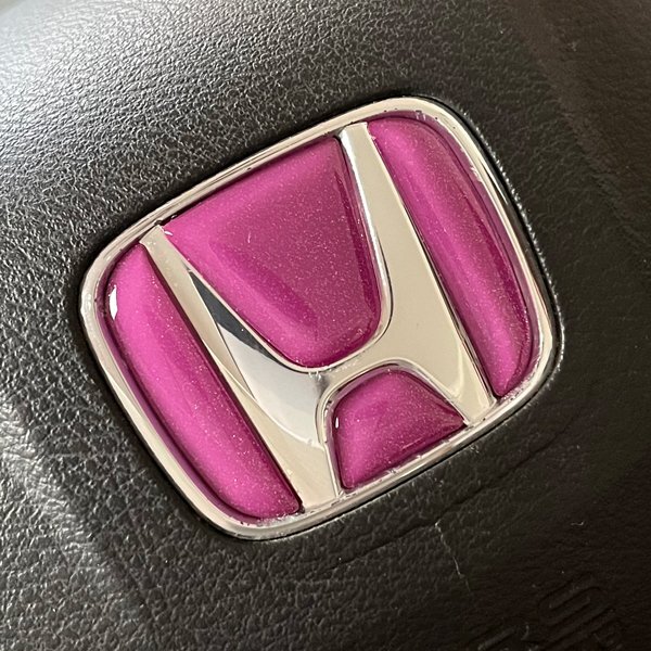 ホンダ ステアリング エンブレムシート メタリックパープル ハンドル用 SDH-H01 樹脂盛立体3D加工 ZEROWIN HONDA拍卖
