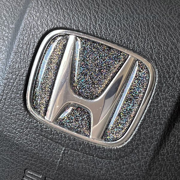 ホンダ ステアリング エンブレムシート メタリックオーロラ ハンドル用 SDH-H01 樹脂盛立体3D加工 ZEROWIN HONDA拍卖