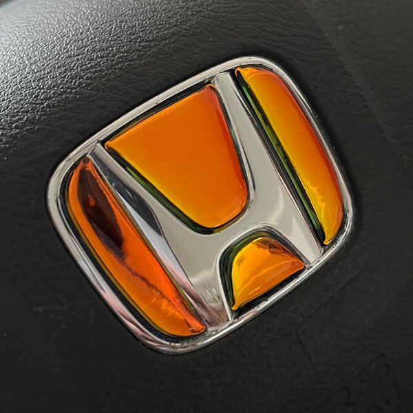 ホンダ ステアリング エンブレムシート オーロラメッキゴールド ハンドル用 SDH-H01 樹脂盛立体3D加工 ZEROWIN HONDA拍卖