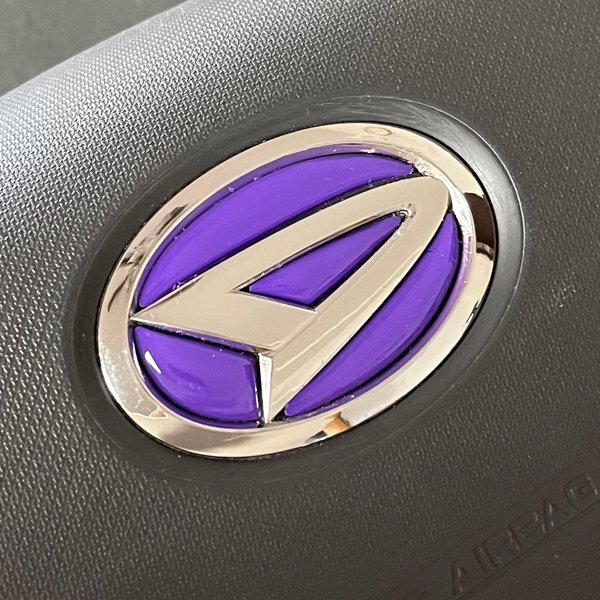 ダイハツ ステアリング エンブレムシート パープル ハンドル用 SDH-D01 樹脂盛立体3D加工 ZEROWIN拍卖