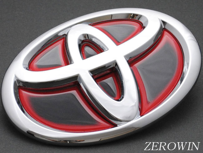 トヨタ エンブレム ノア80系 フロント用※2020.5~ ヒートレッド 樹脂盛立体3Dシール BDH-T02拍卖